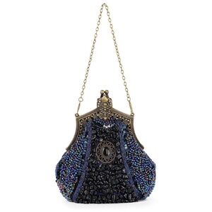 (NWT) Ornate Retro Stone Evening Bag